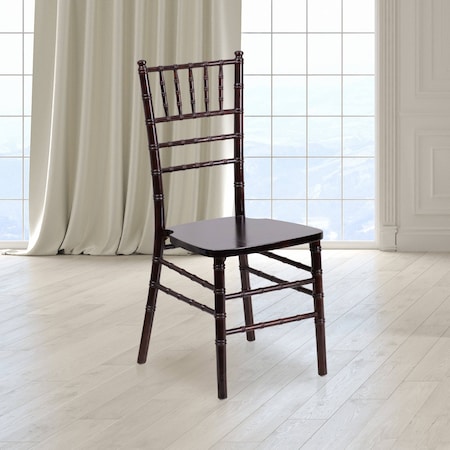 HERCULES Series Walnut Wood Chiavari Chair, PK2 MPN:2-XS-WALNUT-GG