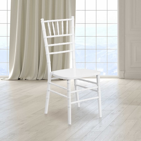 HERCULES Series White Wood Chiavari Chair, PK2 MPN:2-XS-WHITE-GG