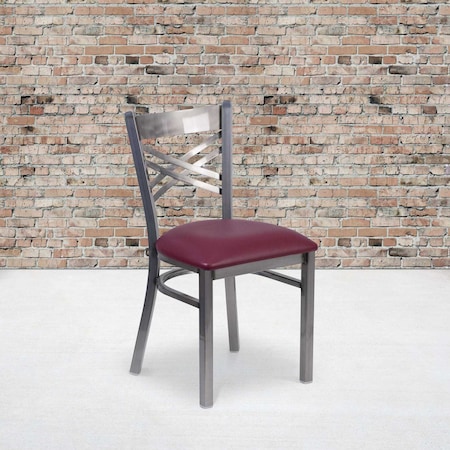 Clear X Chair-Burg Seat, PK2 MPN:2-XU-6FOB-CLR-BURV-GG