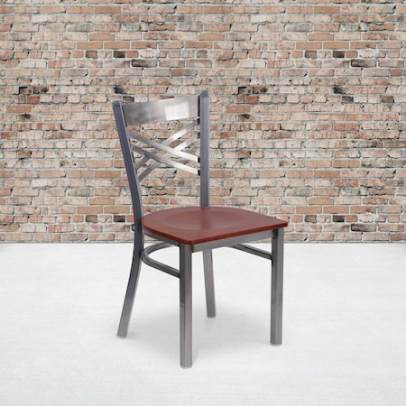 Clear X Chair-Cherry Seat, PK2 MPN:2-XU-6FOB-CLR-CHYW-GG