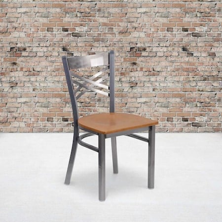 Clear X Chair-Nat Seat, PK2 MPN:2-XU-6FOB-CLR-NATW-GG