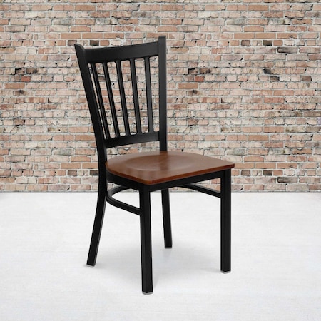 Black Vert Chair-Cherry Seat, PK2 MPN:2-XU-DG-6Q2B-VRT-CHYW-GG