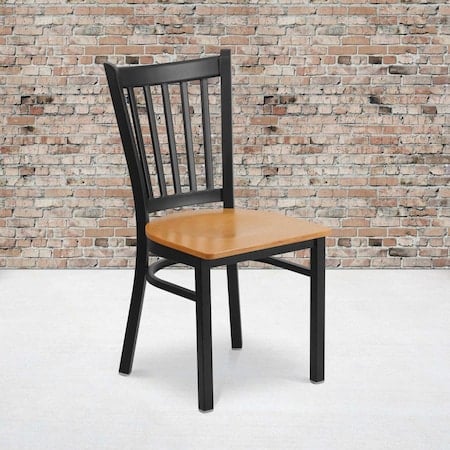 Black Vert Chair-Nat Seat, PK2 MPN:2-XU-DG-6Q2B-VRT-NATW-GG