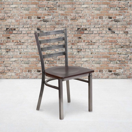 Clear Ladder Chair-Wal Seat, PK2 MPN:2-XU-DG694BLAD-CLR-WALW-GG