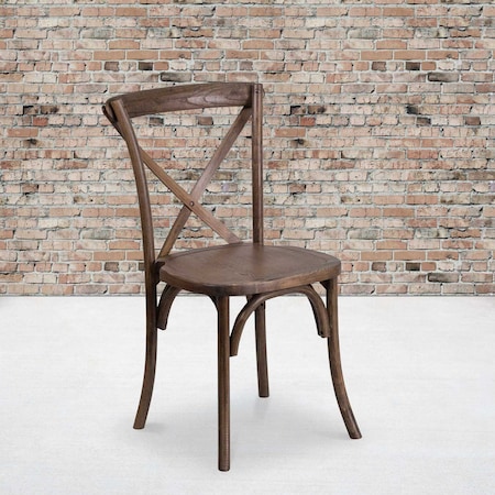 HERCULES Series Early American Cross Back Chair, PK2 MPN:2-XU-X-EA-GG