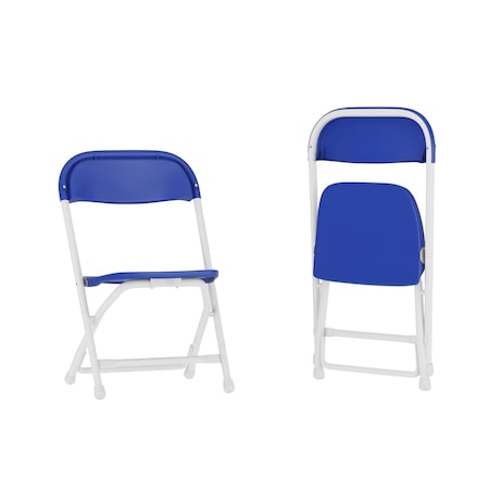 Kids Blue Plastic Folding Chair, PK2 MPN:2-Y-KID-BL-GG