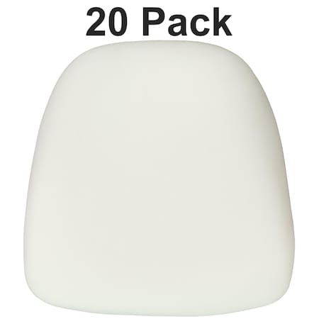 Hard Ivory Fabric Chiavari Chair Cushion, PK20 MPN:20-BH-IVORY-HARD-GG