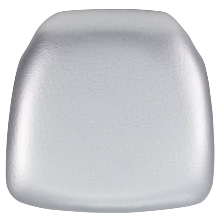 Hard Silver Vinyl Chiavari Chair Cushion, PK20 MPN:20-BH-SIL-HARD-VYL-GG