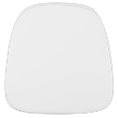 Soft Snow White Fabric Chiavari Chair Cushion, PK22 MPN:22-LE-L-C-SN-WH-GG
