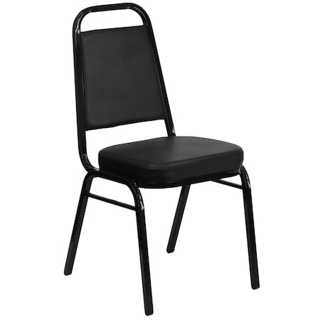 Black Vinyl Banquet Chair, PK4 MPN:4-FD-BHF-1-GG