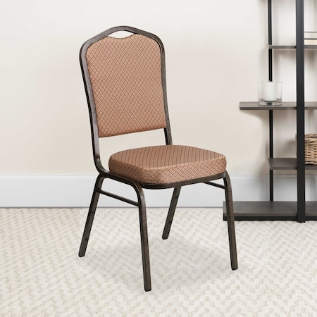 Gold Fabric Banquet Chair, PK4 MPN:4-FD-C01-GOLDVEIN-GO-GG