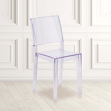 Phantom Series Transparent Stacking Side Chair, PK4 MPN:4-FH-121-APC-GG