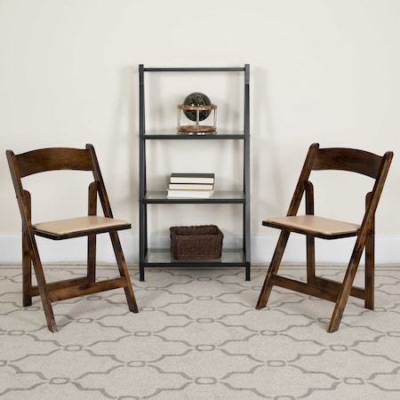 Fruitwood Folding Chair, PK4 MPN:4-XF-2903-FRUIT-WOOD-GG