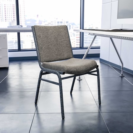 HERCULES Series Heavy Duty Gray Fabric Stack Chair, PK4 MPN:4-XU-60153-GY-GG