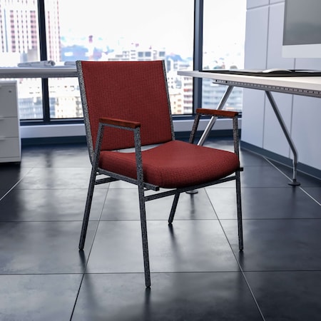 Burgundy Fabric Stack Armchair, PK4 MPN:4-XU-60154-BY-GG