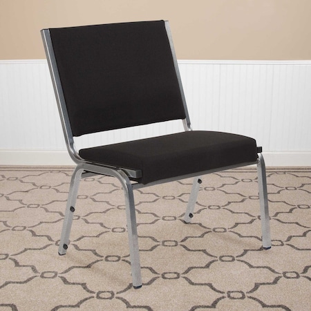 HERCULES Series 1000 lb. Rated Black Antimicrobial Fabric Bariatric Medical Reception Chair, PK4 MPN:4-XU-DG-60442-660-1-BK-GG
