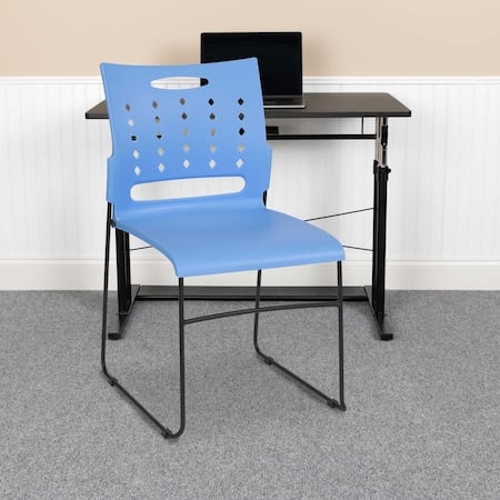 Blue Plastic Stack Chair, PK5 MPN:5-RUT-2-BL-GG