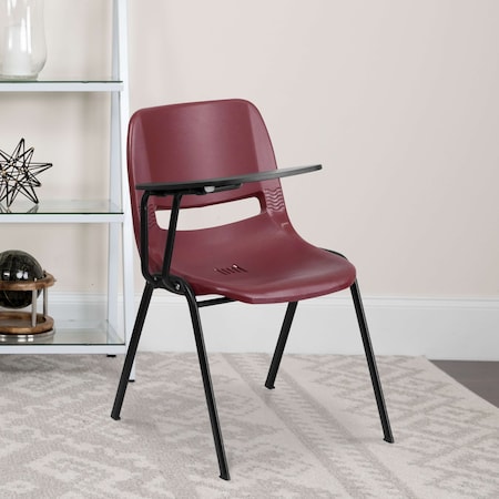 Burgundy Tablet Arm Chair, PK5 MPN:5-RUT-EO1-BY-RTAB-GG