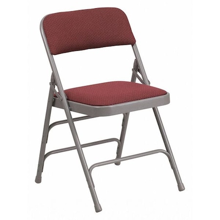 Burgundy Fabric Metal Chair MPN:AW-MC309AF-BG-GG