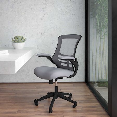 Mid-Back Dark Gray Mesh Ergonomic Task Desk Chair MPN:BL-X-5M-DKGY-GG