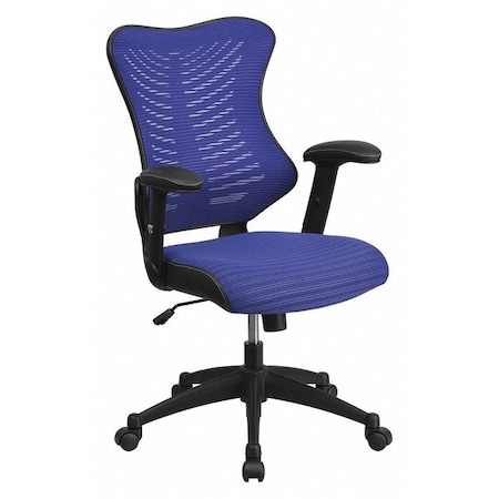 Executive Chair, Blue Seat, Mesh Back MPN:BL-ZP-806-BL-GG