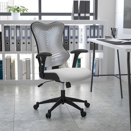 White Mesh High Back Chair MPN:BL-ZP-806-WH-GG