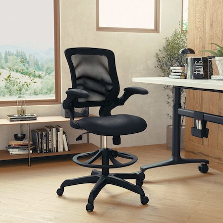 Drafting Chair Black Mesh Drafting Chair, Mesh, Black MPN:BL-ZP-8805D-BK-GG