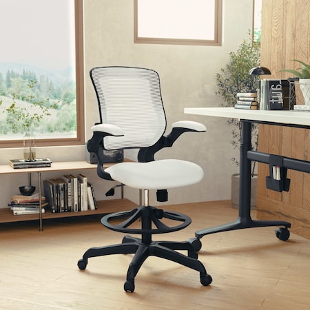 Drafting Chair White Mesh Drafting Chair, Mesh, White MPN:BL-ZP-8805D-WH-GG
