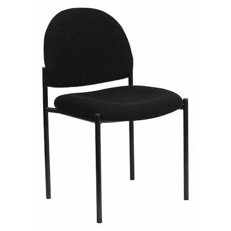Black Fabric Stack Chair MPN:BT-515-1-BK-GG