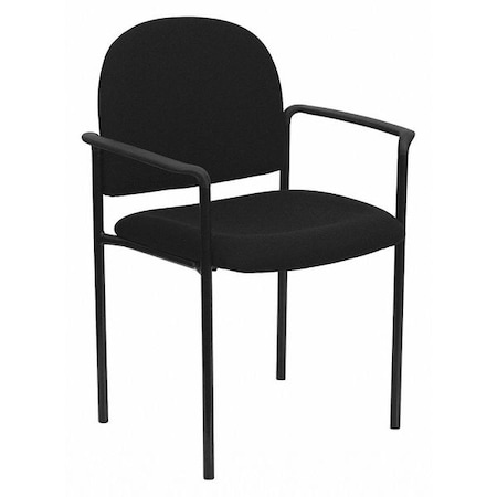 Black Fabric Stack Chair MPN:BT-516-1-BK-GG