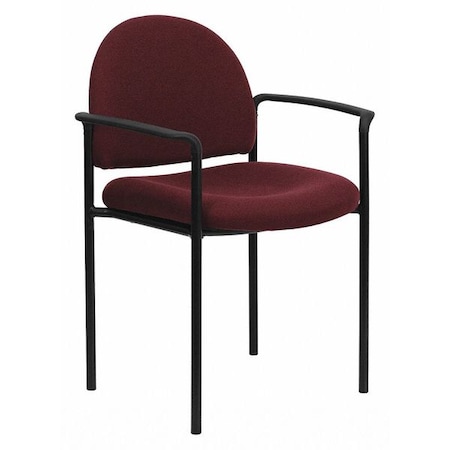 Burgundy Fabric Stack Chair MPN:BT-516-1-BY-GG