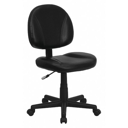 Leather Task Chair, 17-1/2