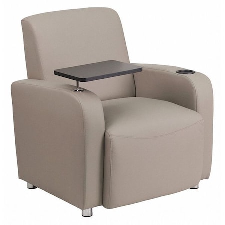 Contemporary Guest Chair, Gray Seat, Gray Back, 27 in W 27