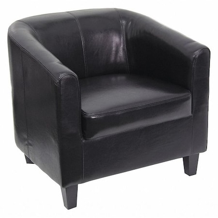 Transitional Lounge Chair, Black Back, 29-3/4 in W 29