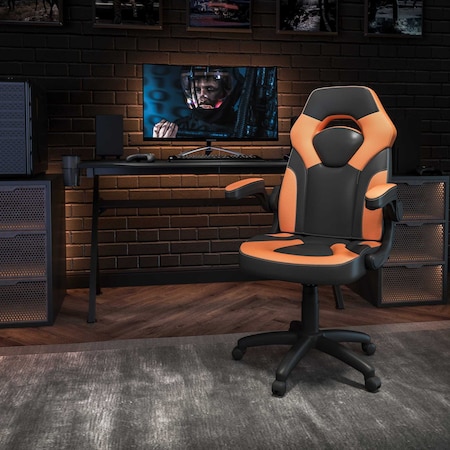 Gaming Chair, Padded Flip-up, Orange MPN:CH-00095-OR-GG