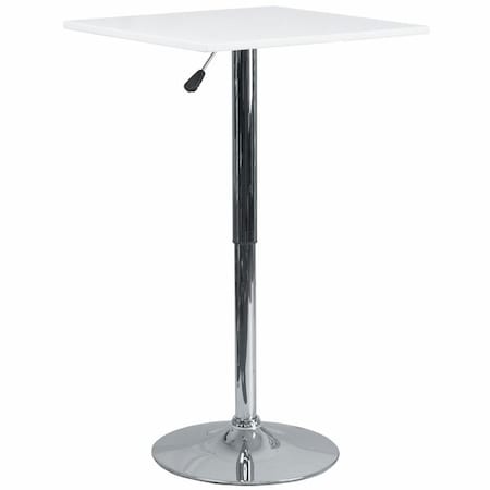 Square Square Adjustable Wood Table, 23.75