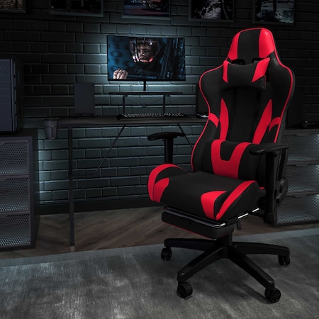 Red Reclining Gaming Chair with Footrest MPN:CH-187230-RED-GG