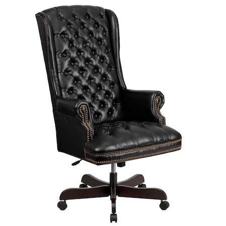 Executive Chair Black High Back Exec Chair, Fixed Arms, 20