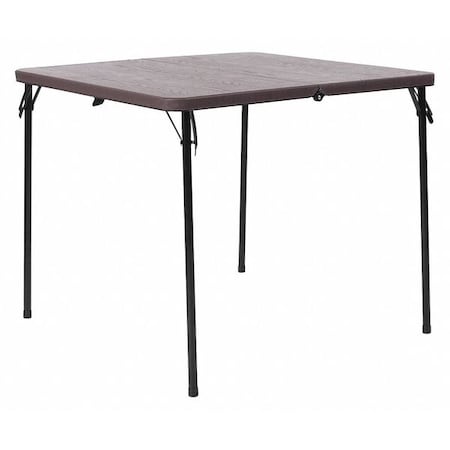 Square Folding Table, Plastic Top, Brown MPN:DAD-LF-86-GG