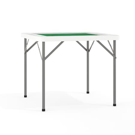 Square Folding Table, Plastic Top, White MPN:DAD-MJZ-88-GG