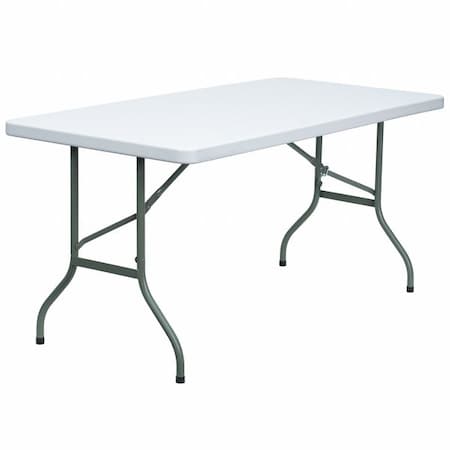 Rectangle Wh 30X60 Plastic Fold Table, 30