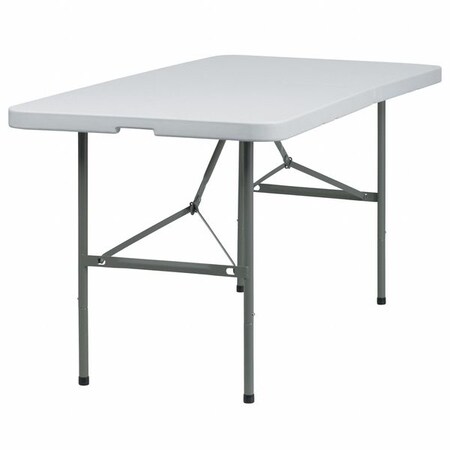 Rectangle Wh 30X60 Plastic Bi-Fold Table, 30