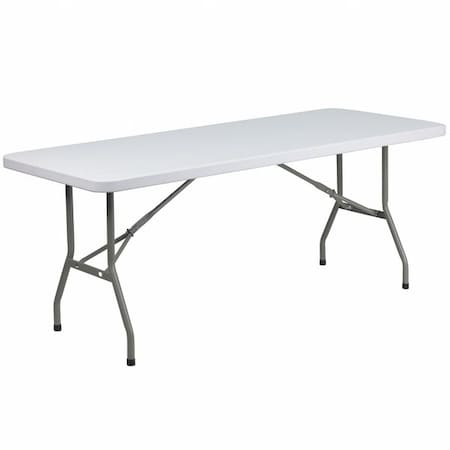Rectangle Wh 30X72 Plastic Fold Table, 30
