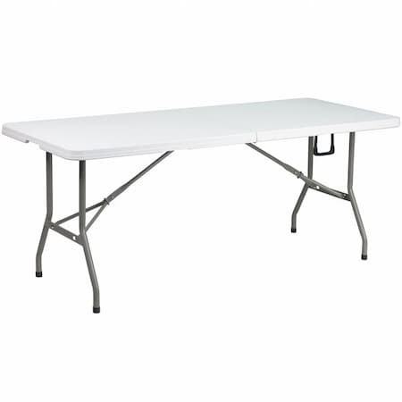 Rectangle Wh 30X72 Plastic Bi-Fold Table, 30