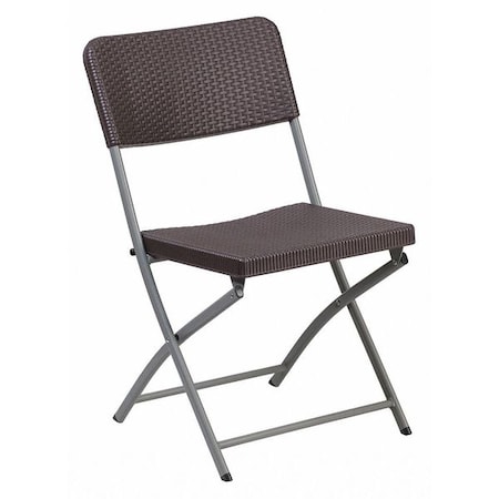 Brn Rattan Plastic Folding Chr MPN:DAD-YCZ-61-GG