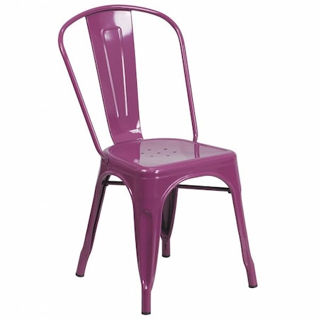 Contemporary Stackable Chair, 17-3/4 in W 20