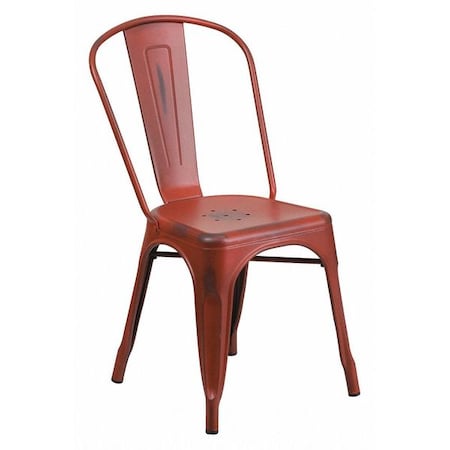 Contemporary Stackable Chair, 17-3/4 in W 20