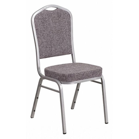 Hercules Banquet Chair, Gray Back, 17-1/4 in W 20-1/4