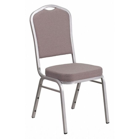 Hercules Banquet Chair, Gray Back, 17-1/4 in W 20-1/4