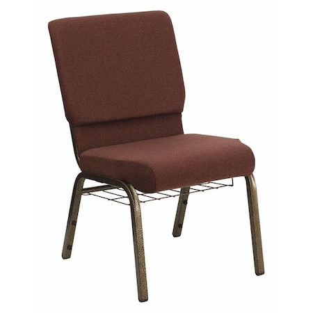 Hercules Church Chair, Brown Back, 19-1/4 in W 25